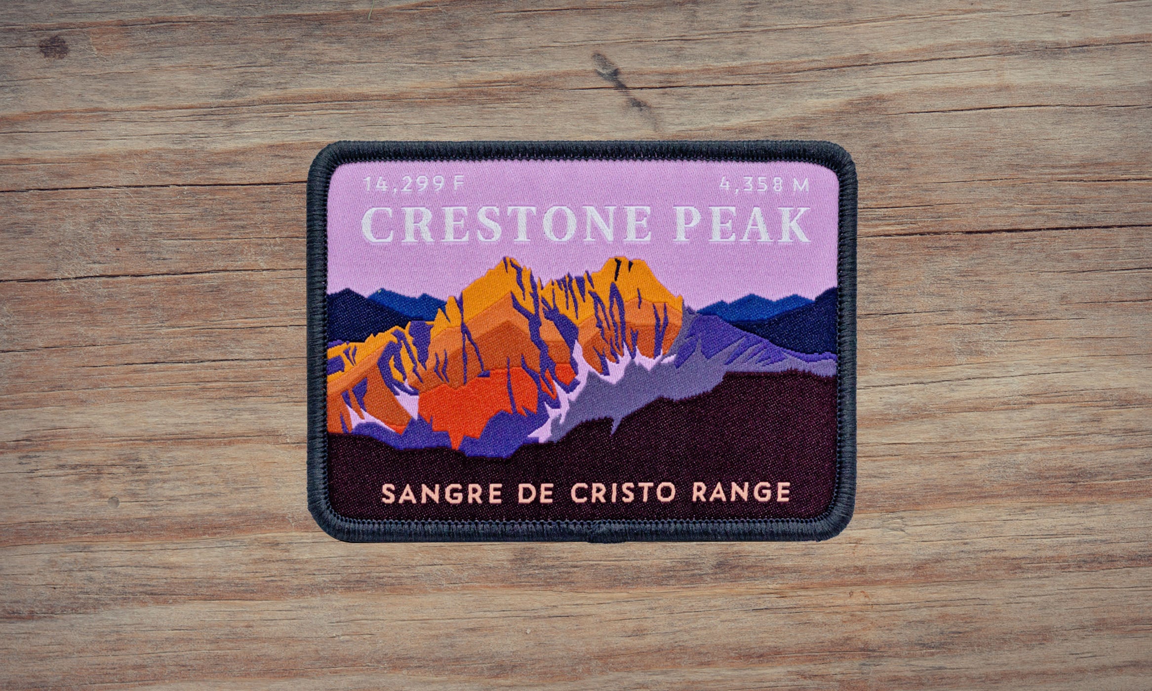 Crestone Peak Colorado 14er Patch