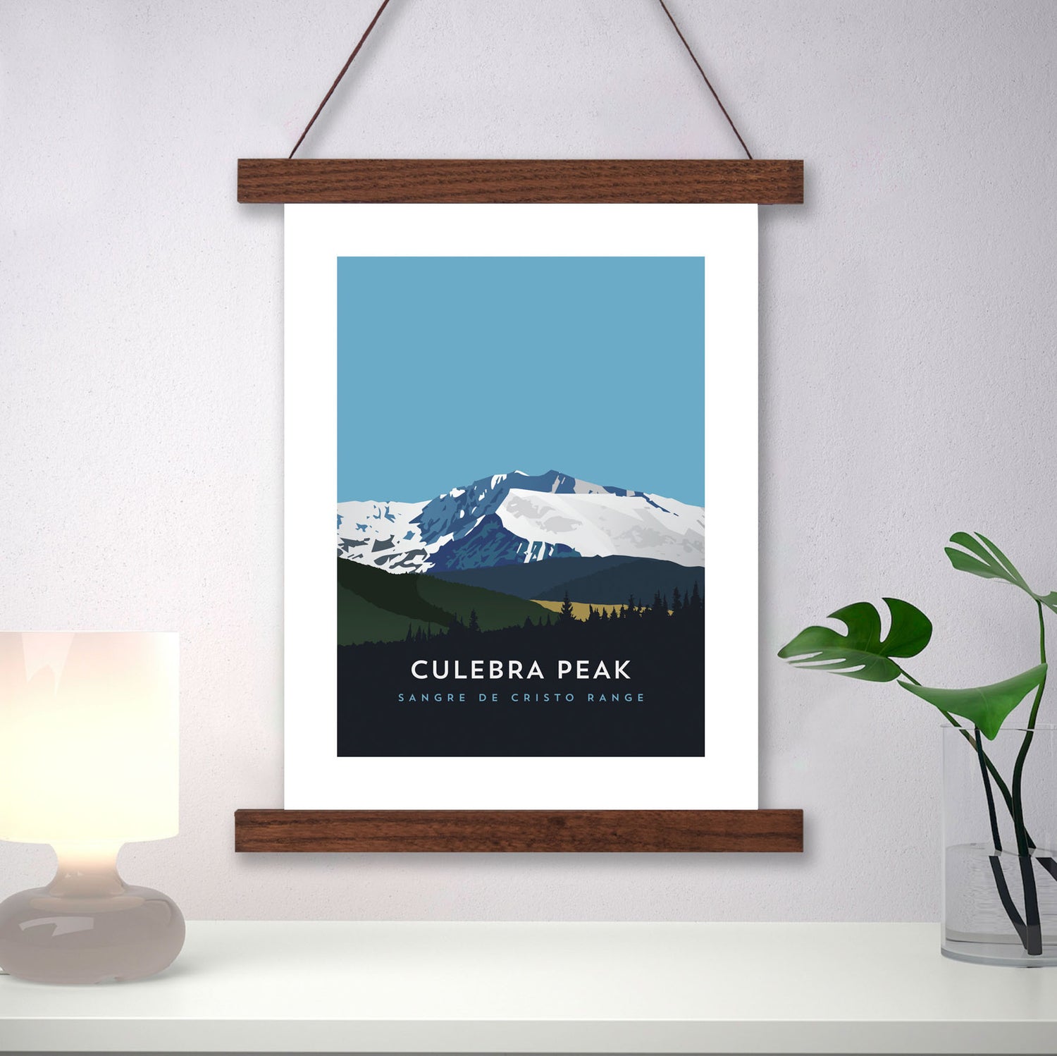 Culebra Peak Colorado 14er Hanger Frame Poster