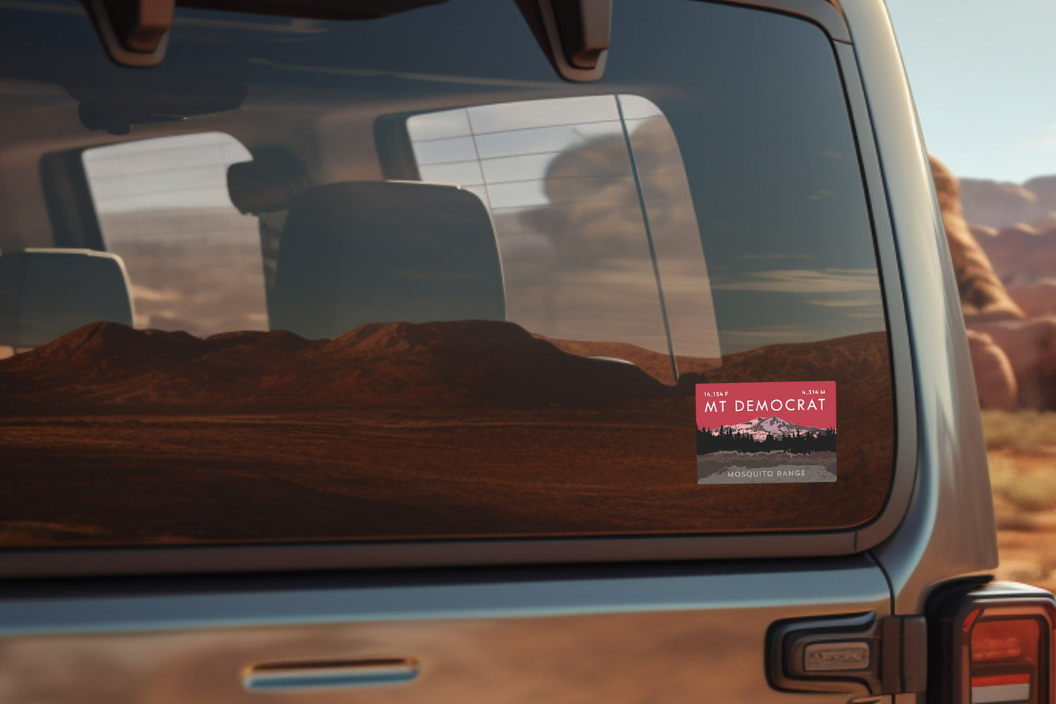 Mount Democrat Colorado 14er Sticker