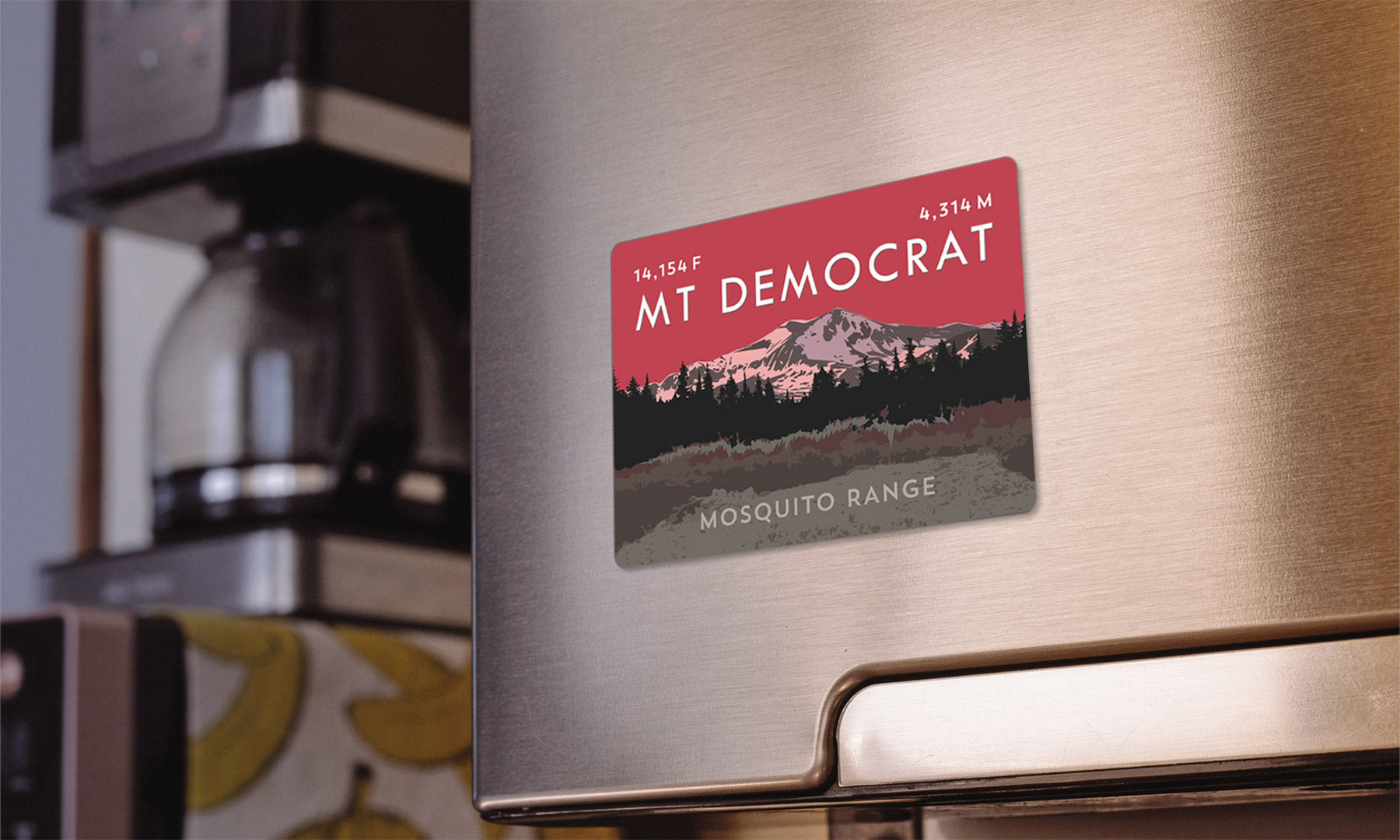 Mount Democrat Colorado 14er Magnet