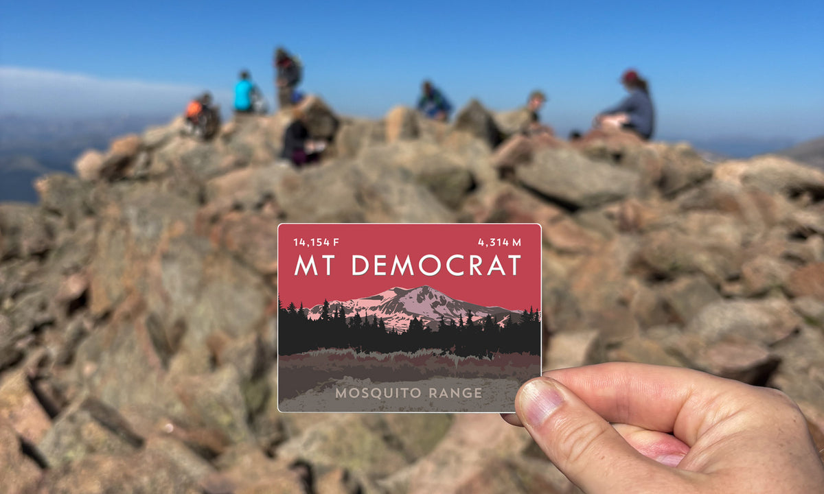 Mount Democrat Colorado 14er Sticker