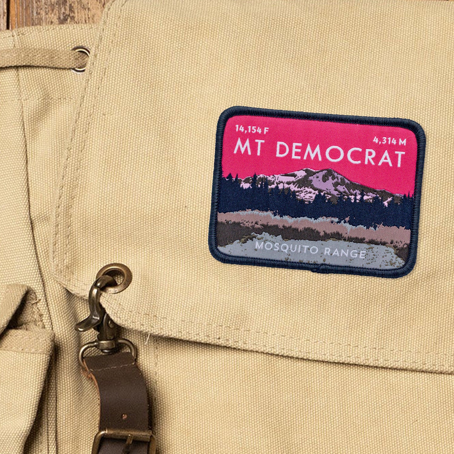Mount Democrat Colorado 14er Patch