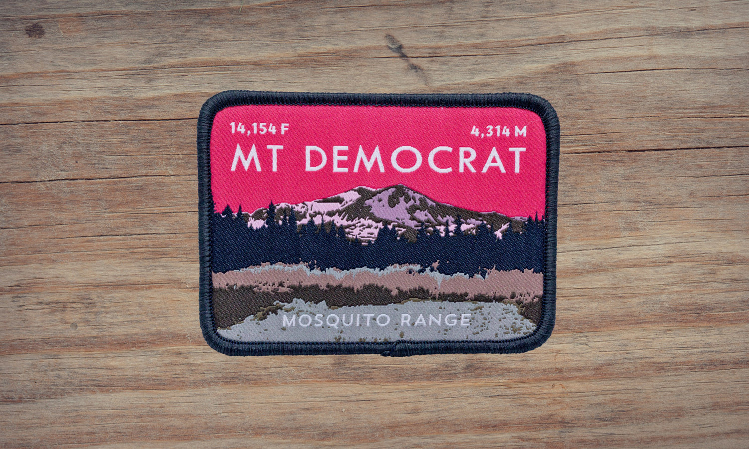 Mount Democrat Colorado 14er Patch