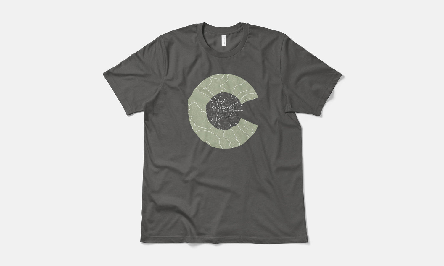 Mount Democrat Topo 14er Shirt