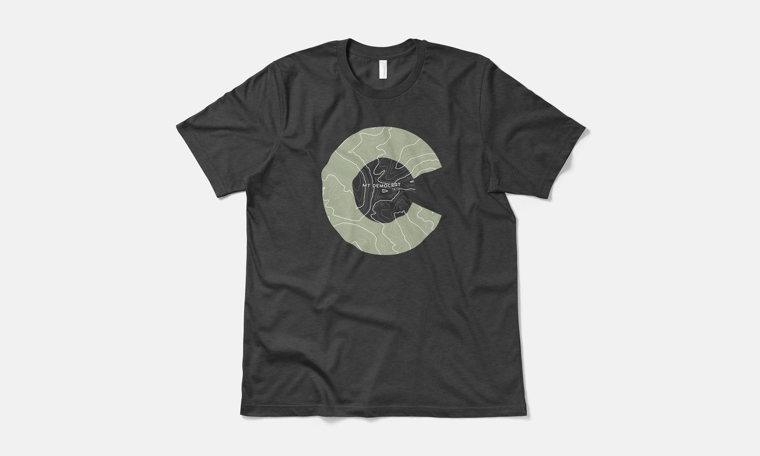 Mount Democrat Topo 14er Shirt