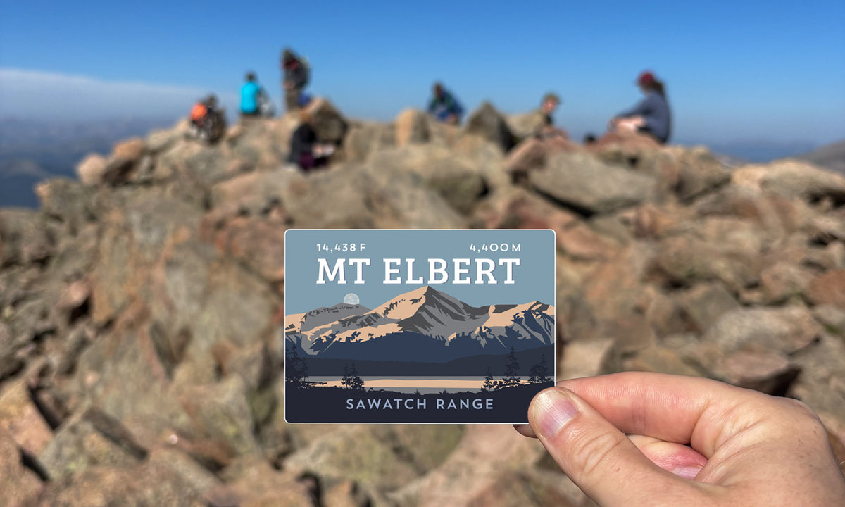 Mount Elbert Colorado 14er Sticker