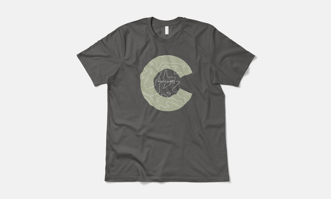 Mount Elbert Topo 14er Shirt