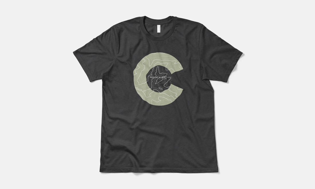 Mount Elbert Topo 14er Shirt