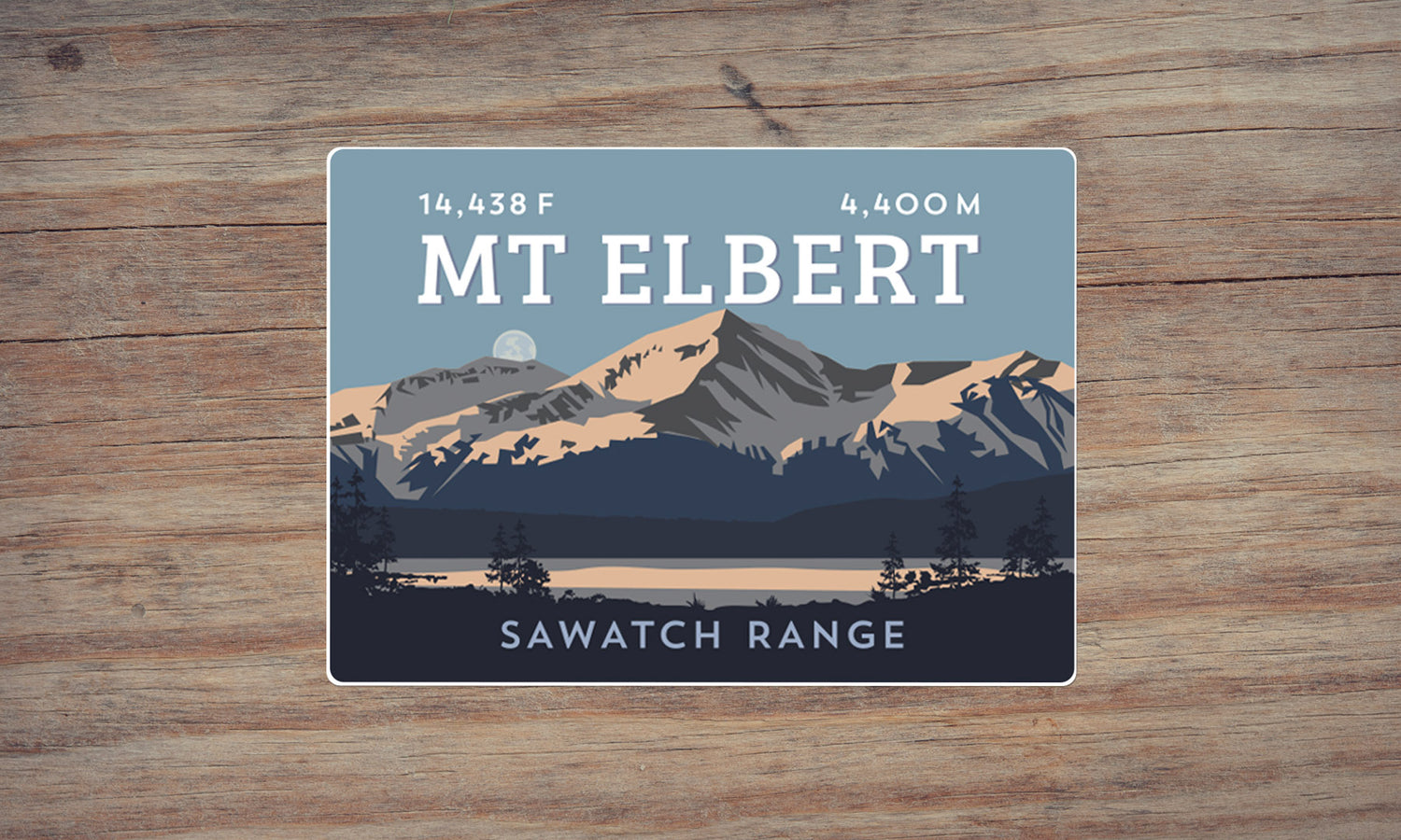 Mount Elbert Colorado 14er Sticker