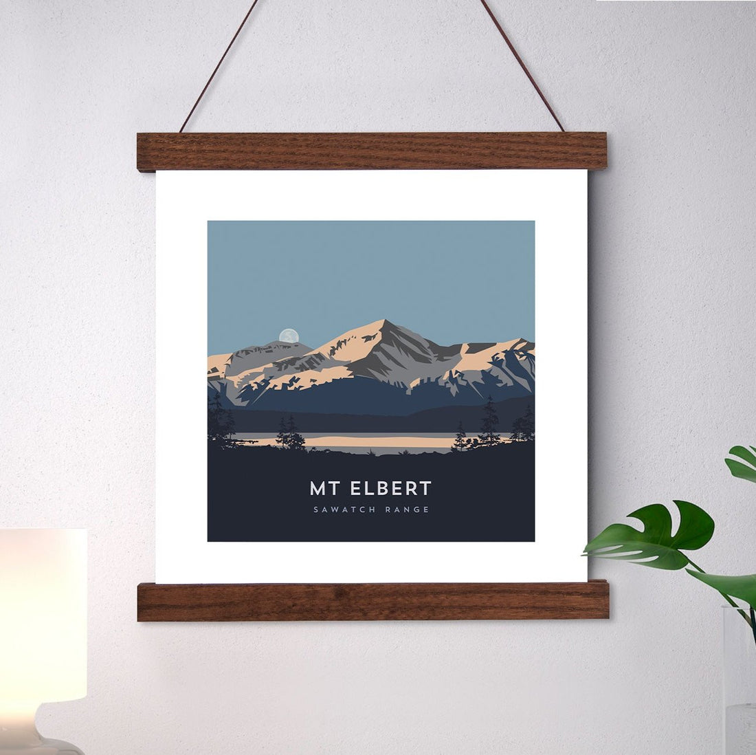 Mount Democrat Print with Hanger Frame