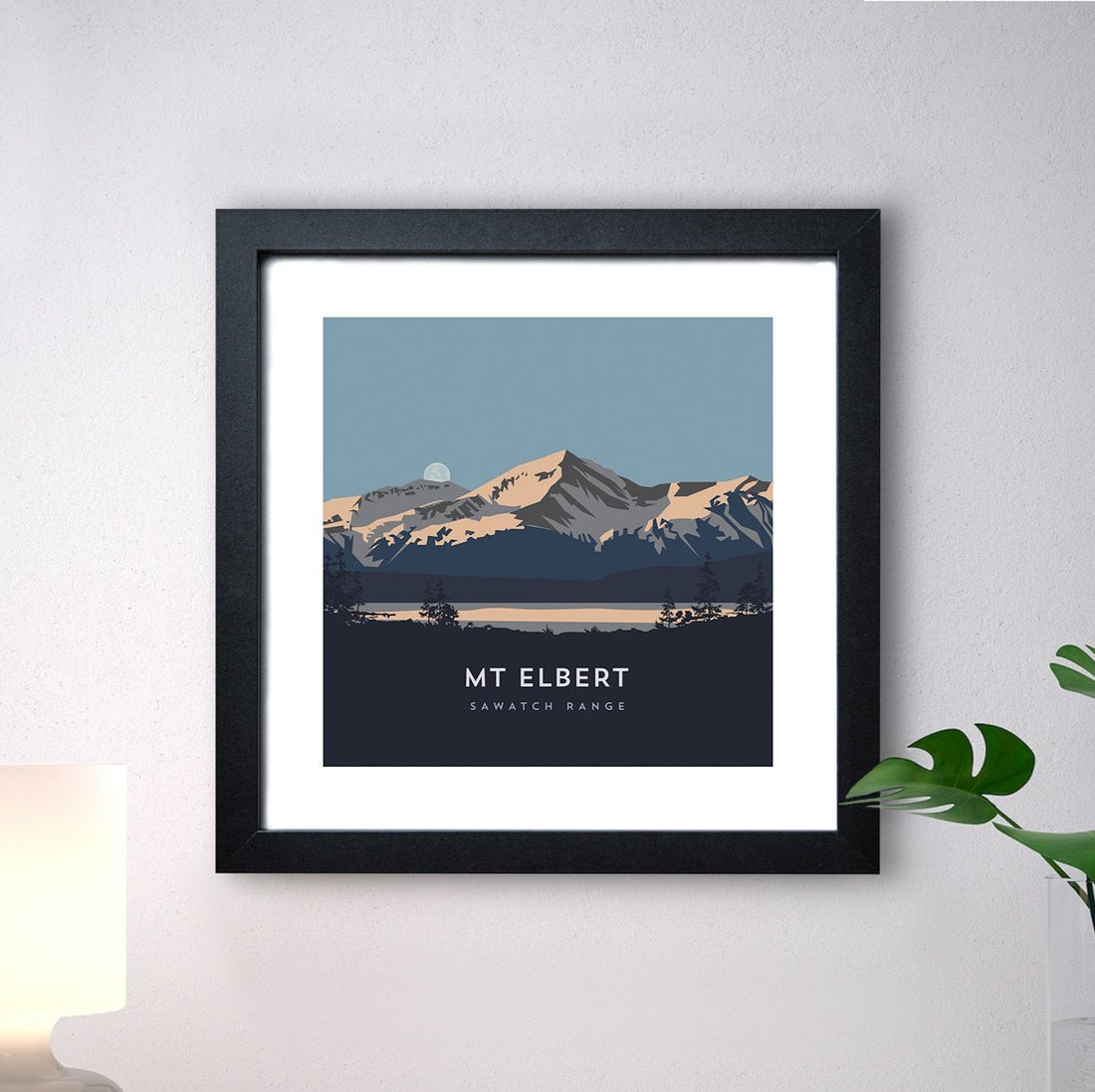 Mount Elbert Colorado 14er Framed Art Print