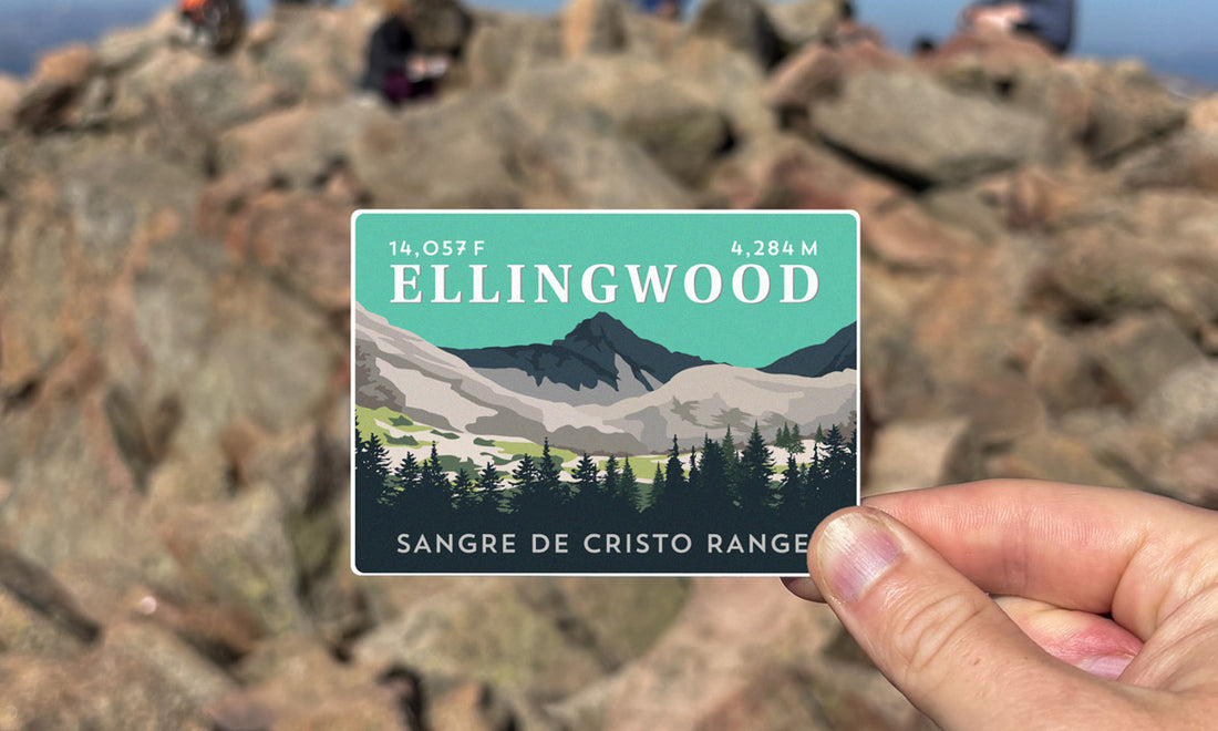 Ellingwood Point Colorado 14er Sticker
