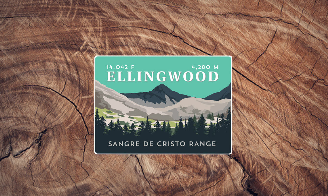 Ellingwood Point Colorado 14er Sticker