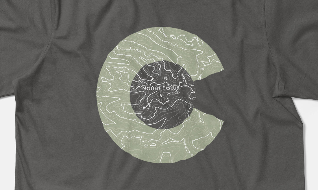 Mount Eolus Topo 14er Shirt