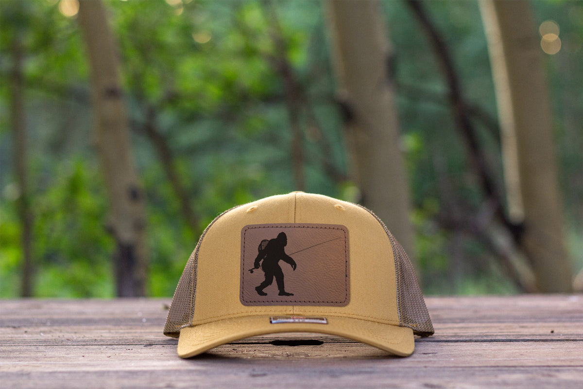 Sasquatch Fly Fishing Hat Amber Gold Richardson 112 Bigfoot
