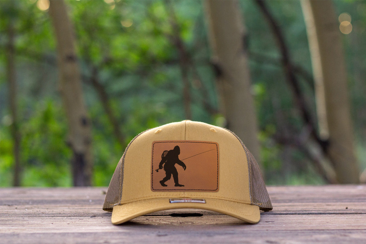 Sasquatch Fly Fishing Hat Amber Gold Richardson 112 Bigfoot
