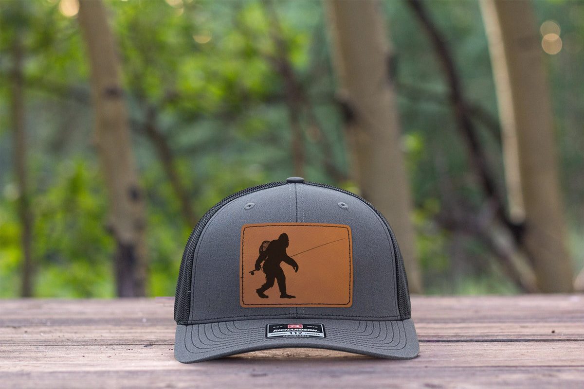 Sasquatch Fly Fishing Hat Charcoal/Black Richardson 112 Bigfoot