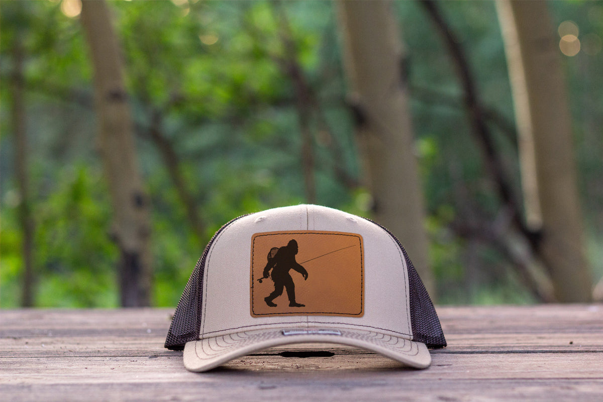 Sasquatch Fly Fishing Hat Khaki/Coffee Richardson 112 Bigfoot