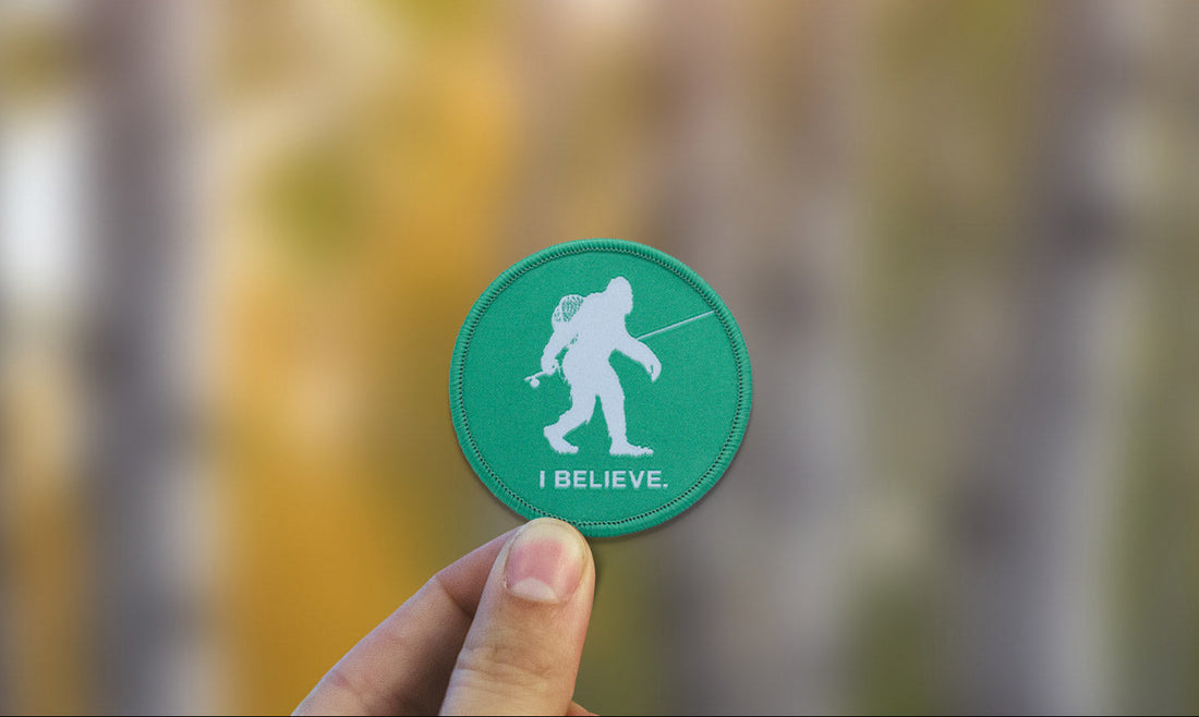 Bigfoot Fly Fishing Patch iron on