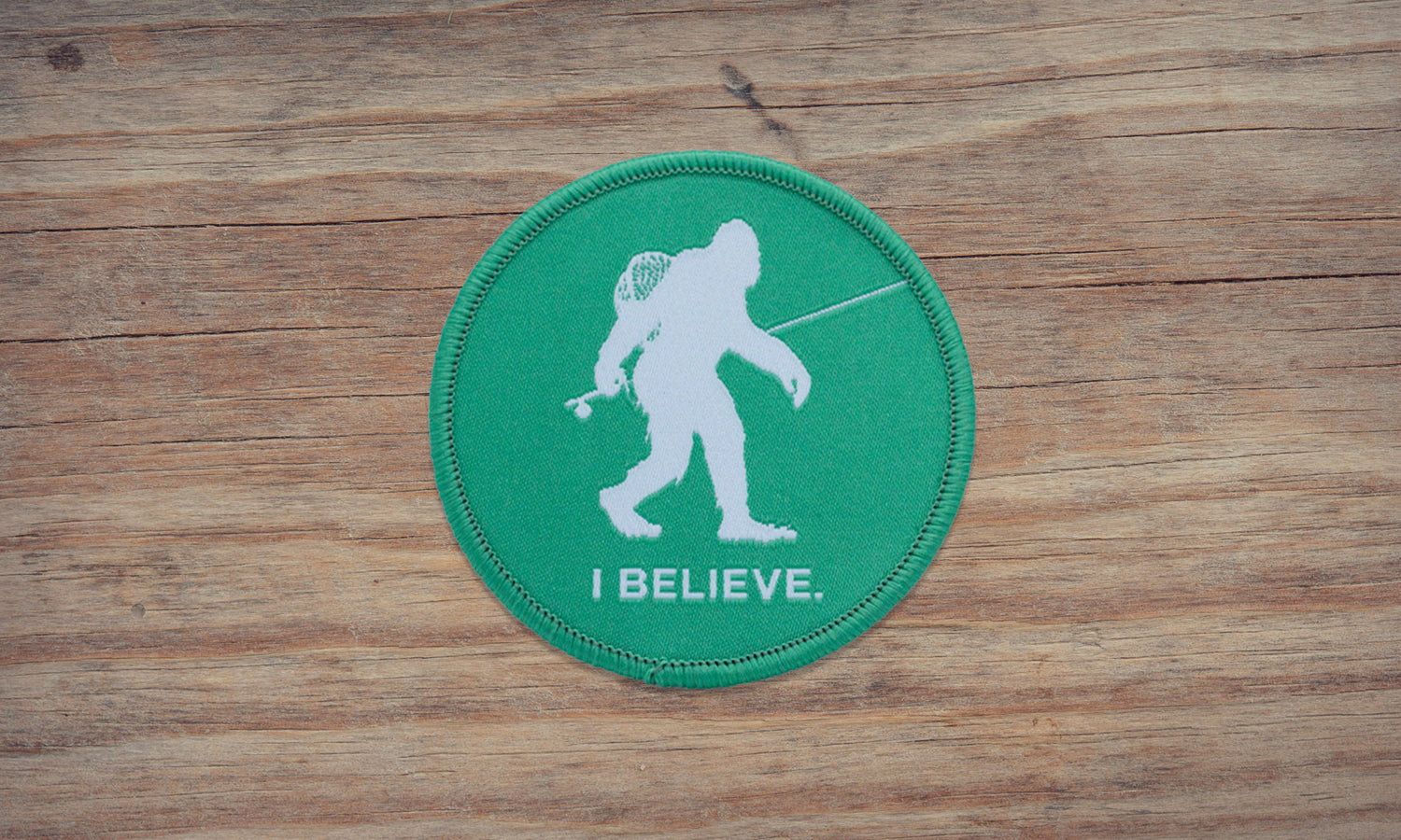 Bigfoot Fly Fishing Patch iron on