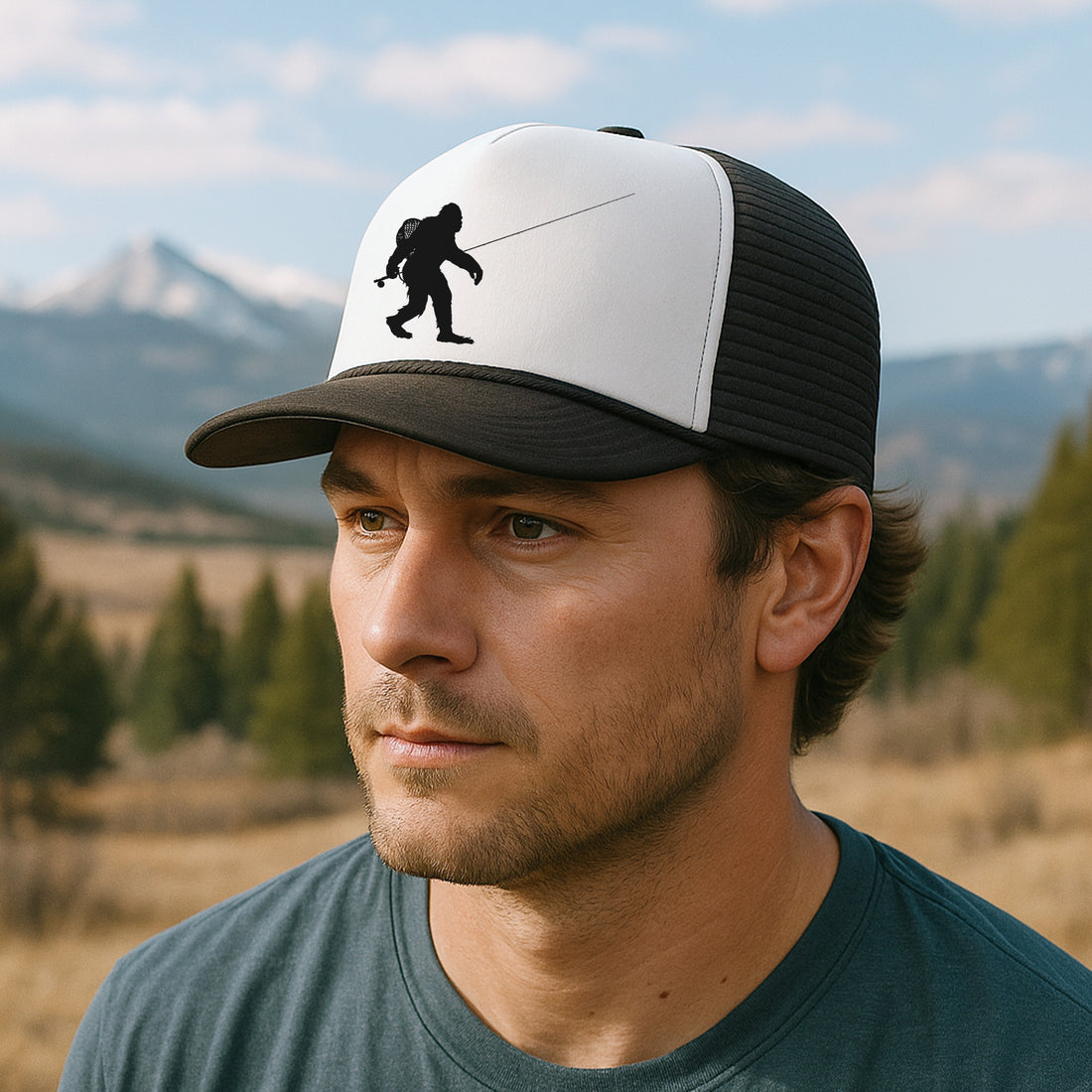 Sasquatch Fly Fishing Trucker Hat