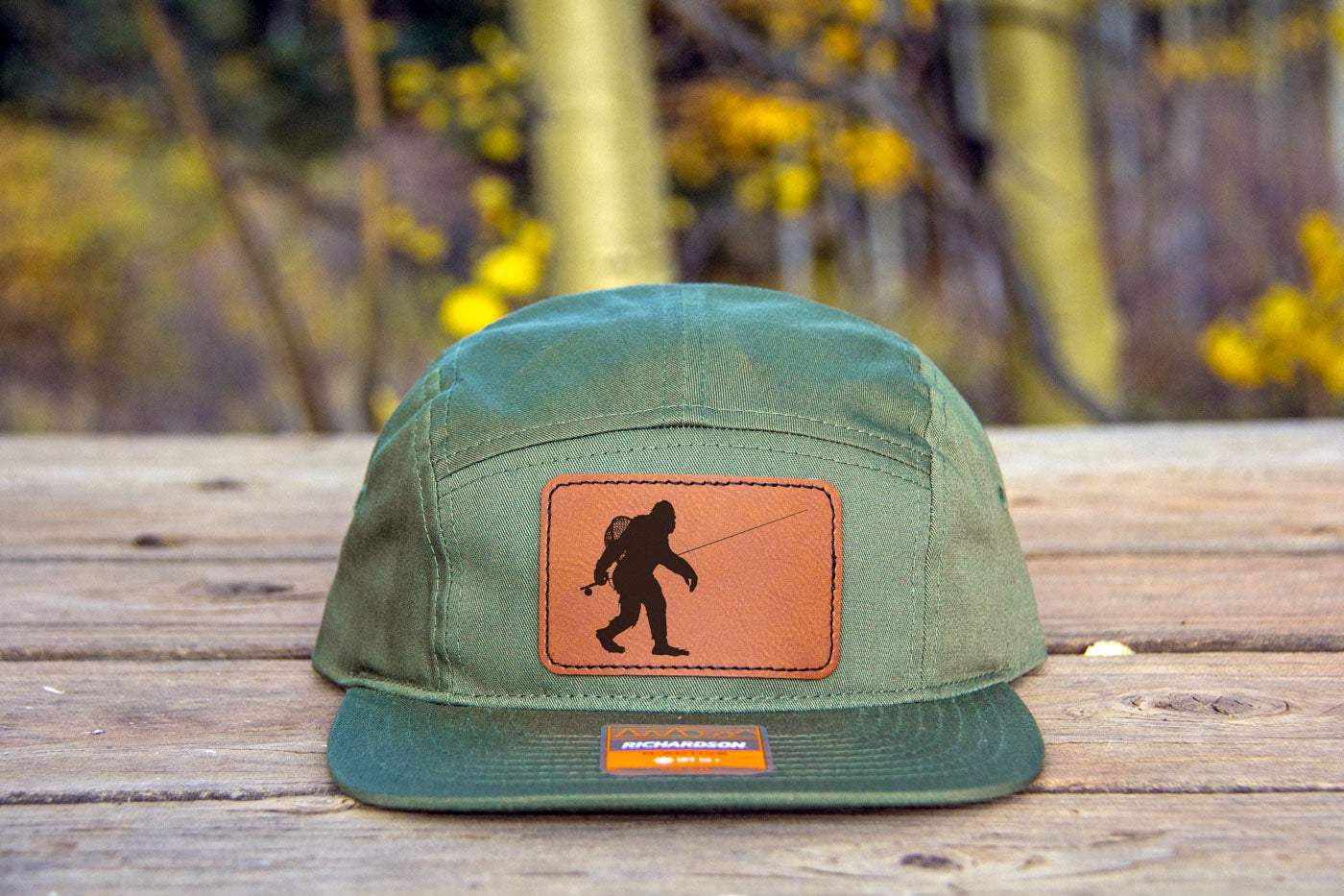 Sasquatch Fly Fishing 5 Panel Hat Green