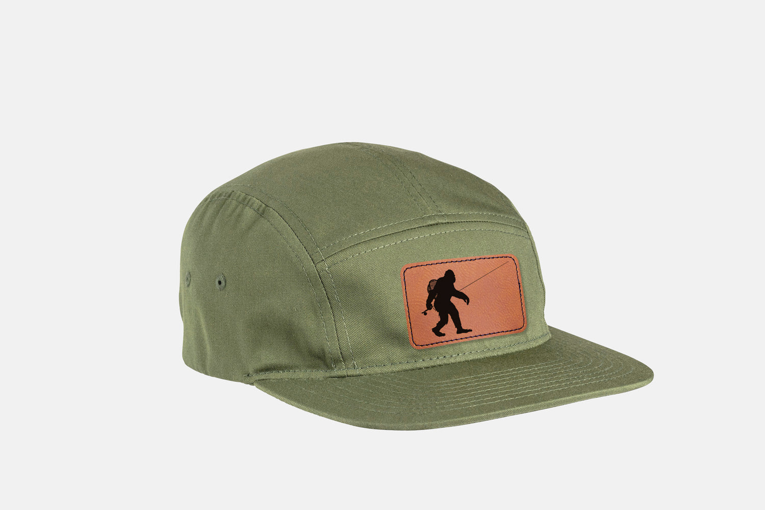 Sasquatch Fly Fishing Camper Hat 5 Panel