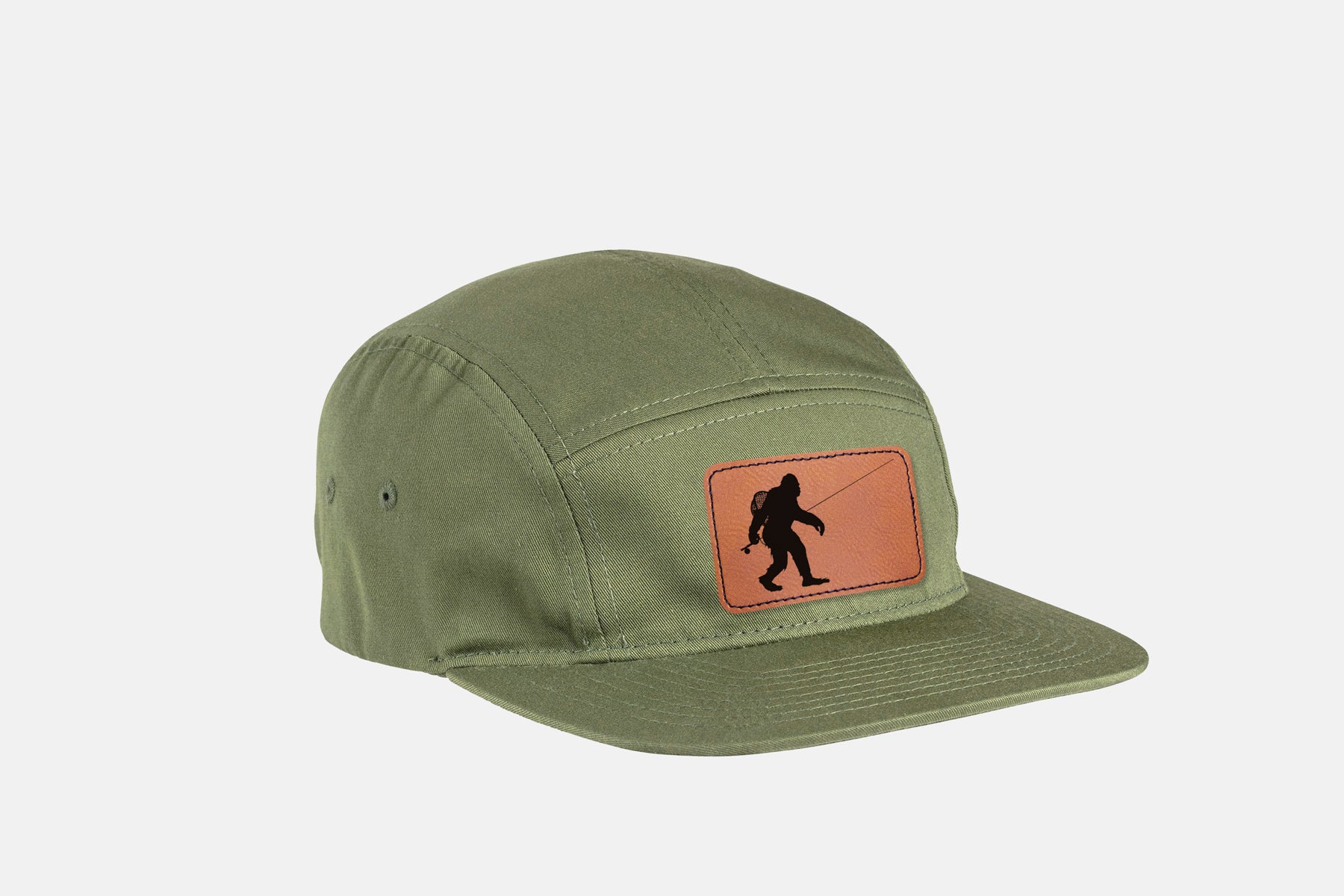 Sasquatch Fly Fishing Camper Hat 5 Panel