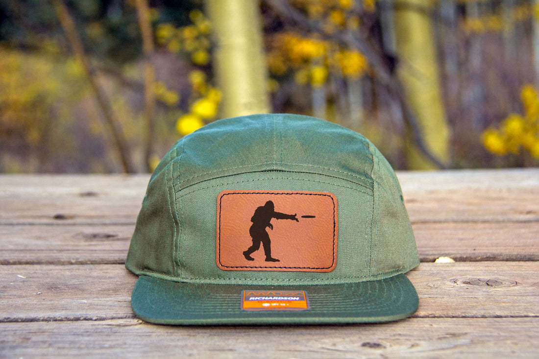 Sasquatch Frisbee 5 Panel Hat Green