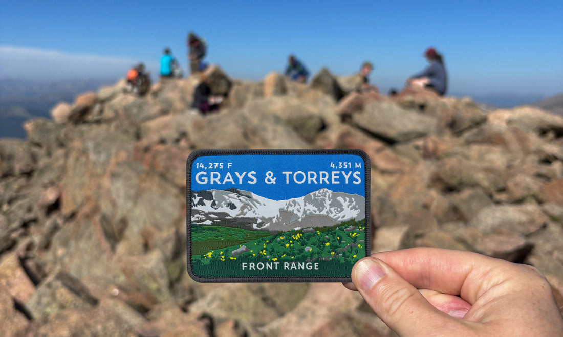 Grays and Torreys Peak Colorado 14er Patch