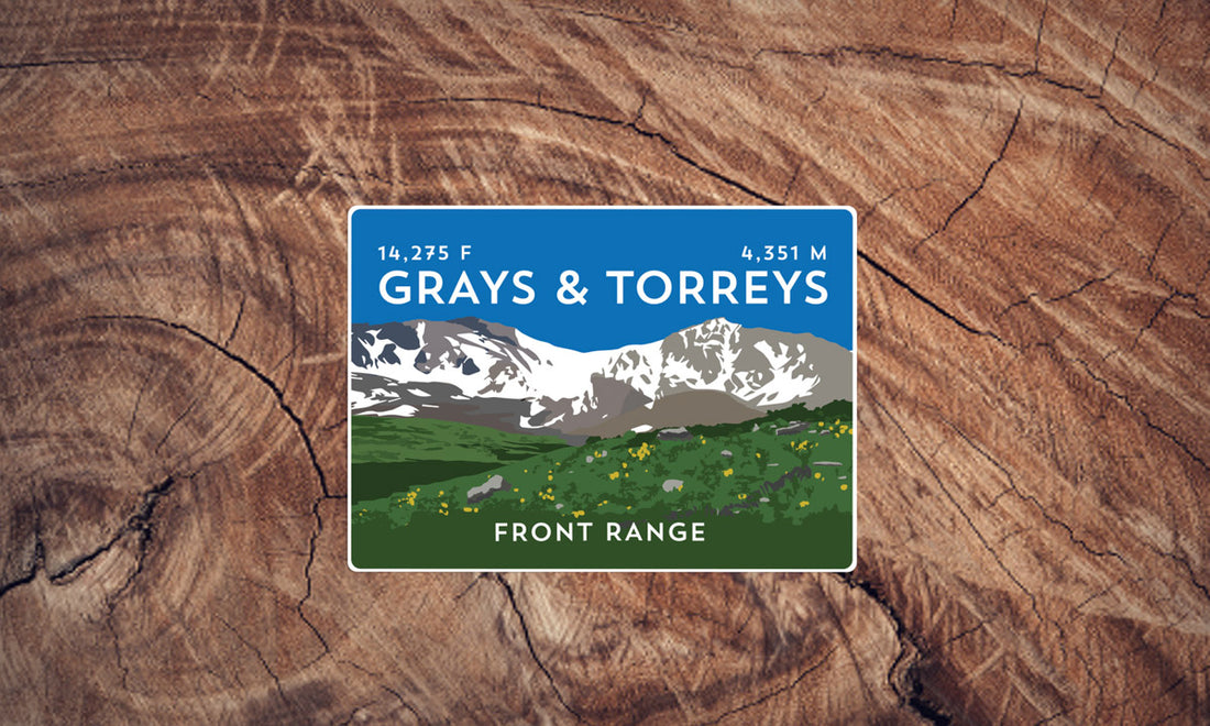Grays & Torreys Colorado 14er Sticker