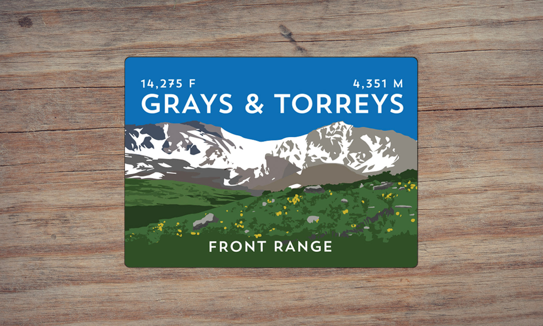 Grays &amp; Torreys Colorado 14er Magnet