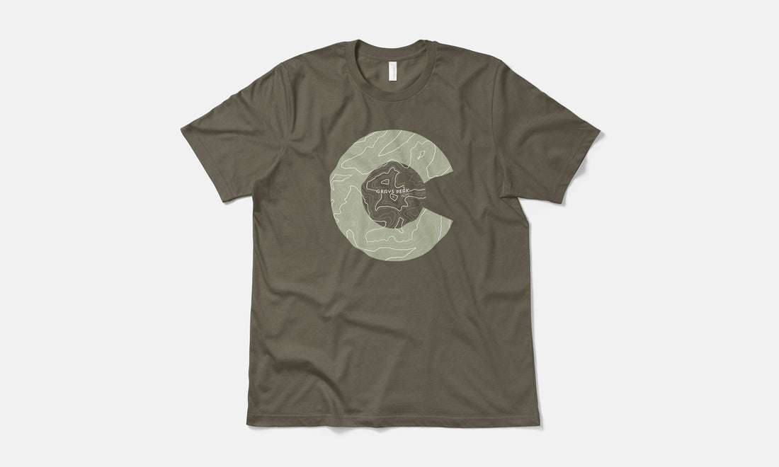 Grays Peak Topo 14er Shirt