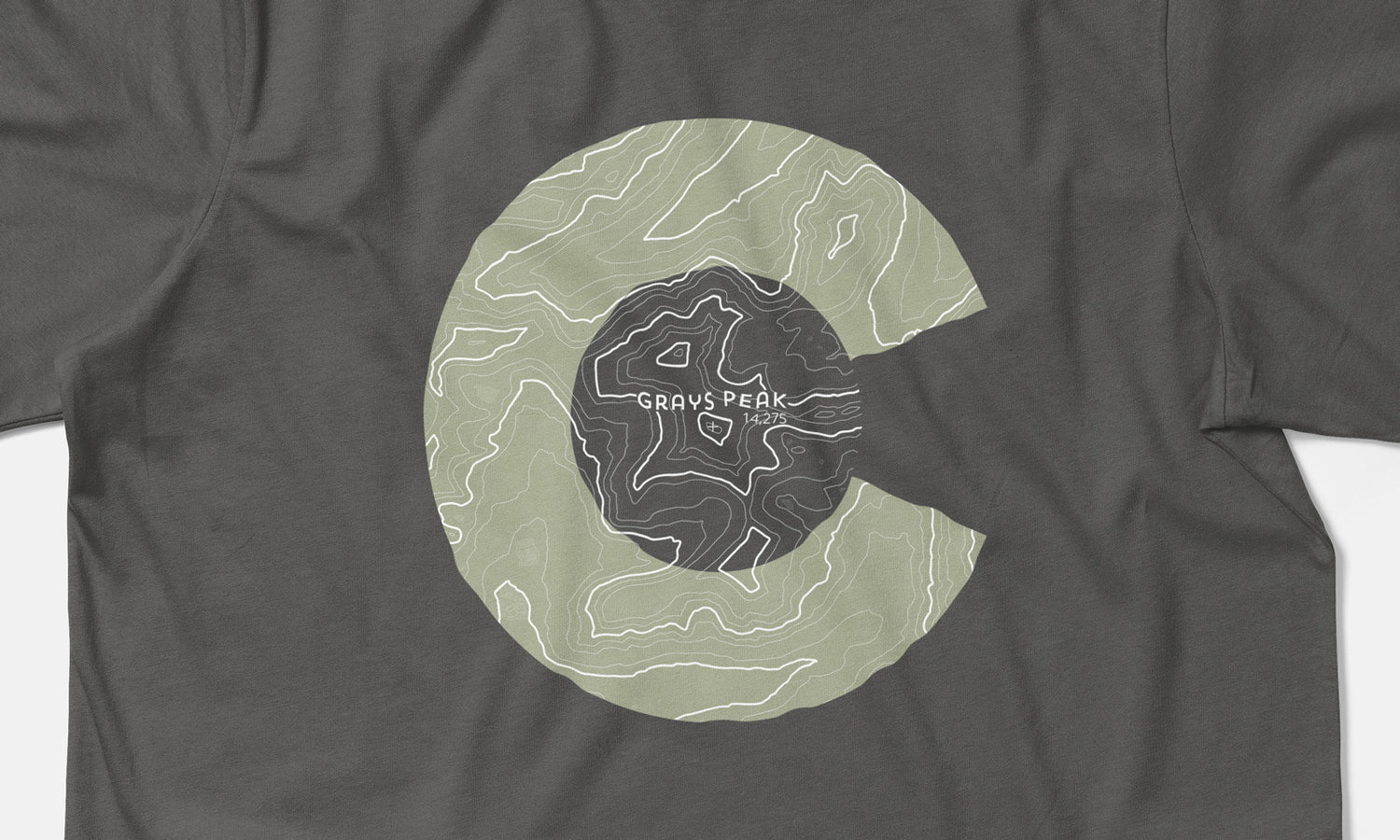 Grays Peak Topo 14er Shirt