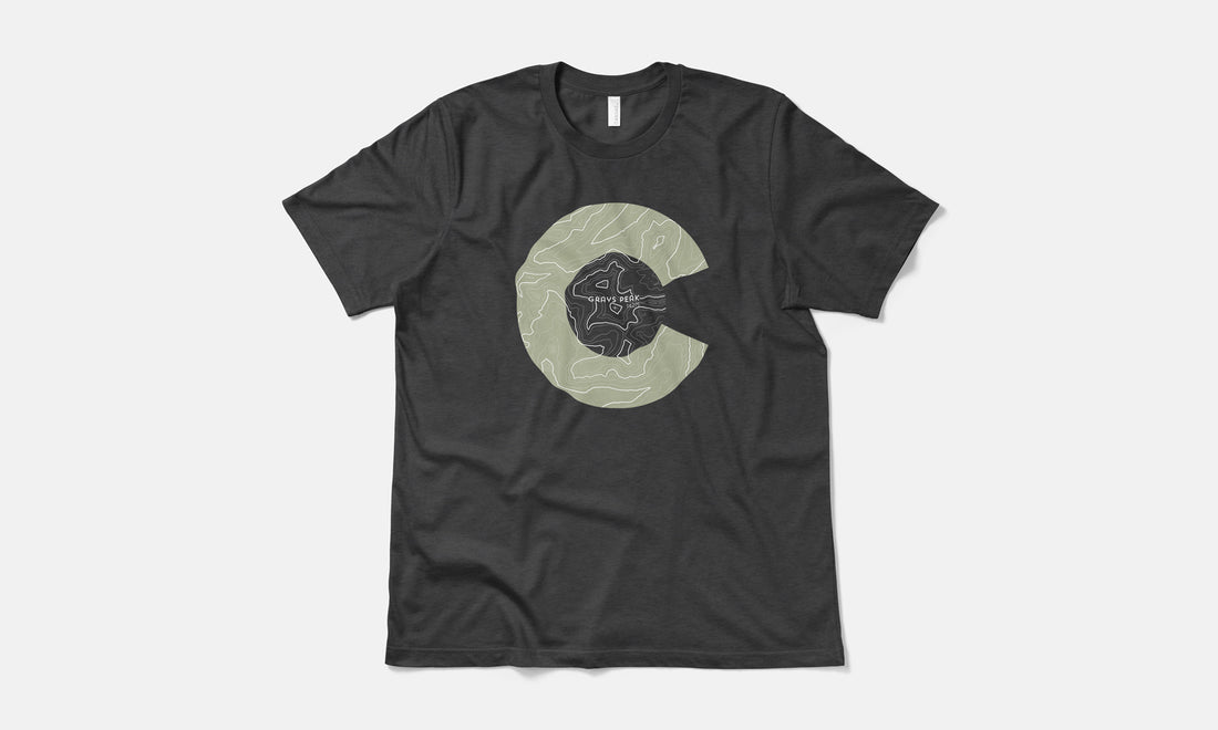 Grays Peak Topo 14er Shirt