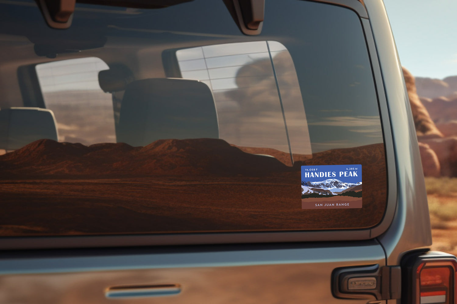 Handies Peak Colorado 14er Sticker