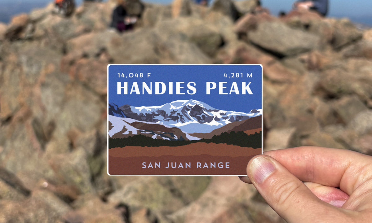 Handies Peak Colorado 14er Sticker