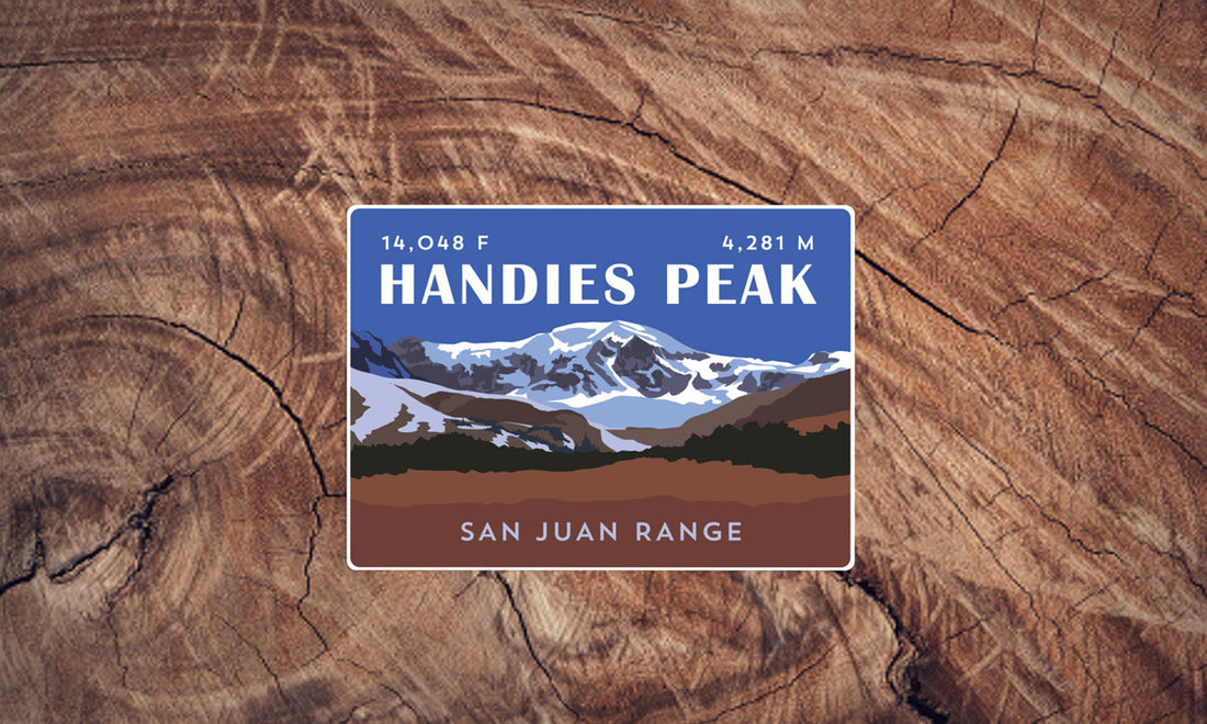 Handies Peak Colorado 14er Sticker