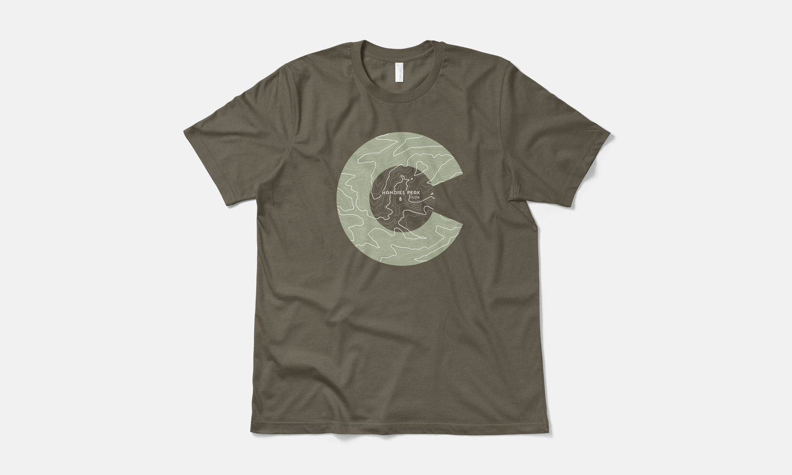 Handies Peak Topo 14er Shirt