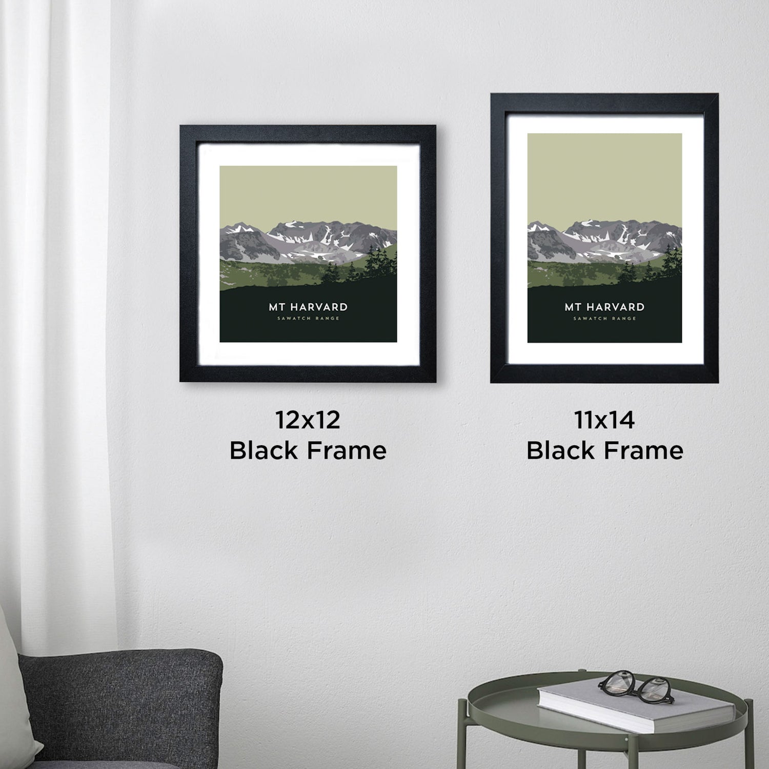 Mount Harvard Colorado 14er Framed Poster