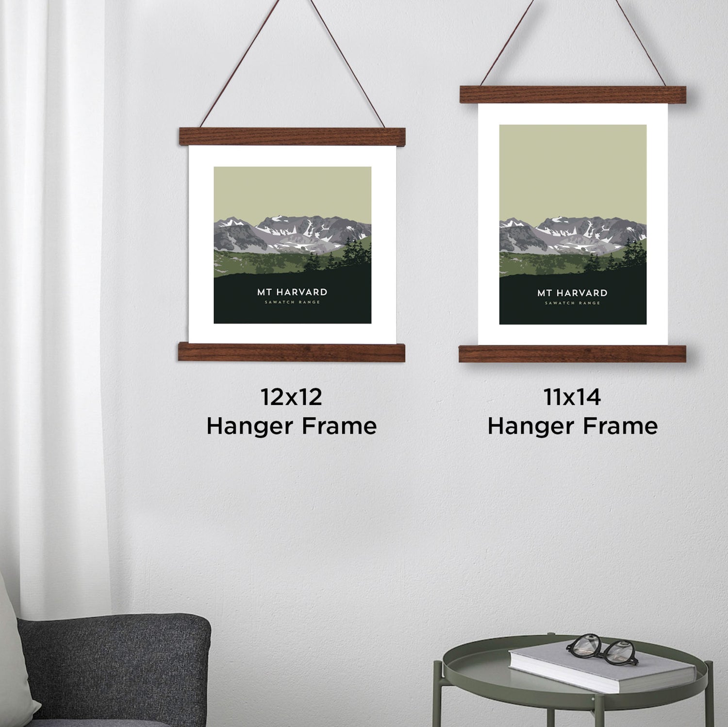 Mount Harvard Colorado 14er Hanger Frame Poster