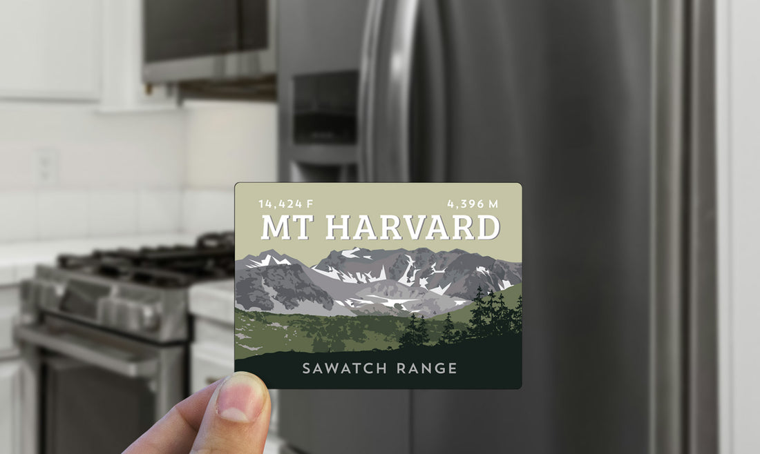 Mount Harvard Colorado 14er Magnet