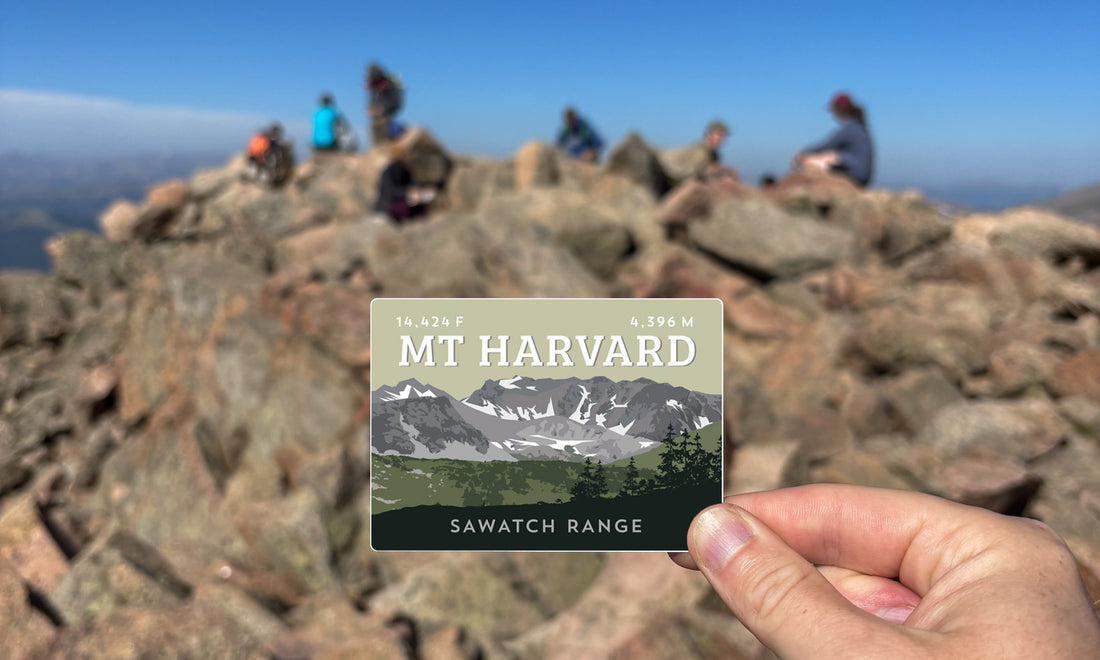 Mount Harvard Colorado 14er Sticker