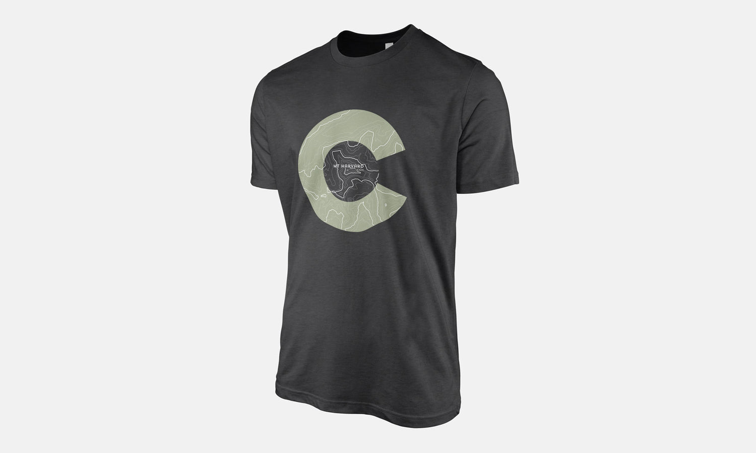 Mount Harvard Topo 14er Shirt