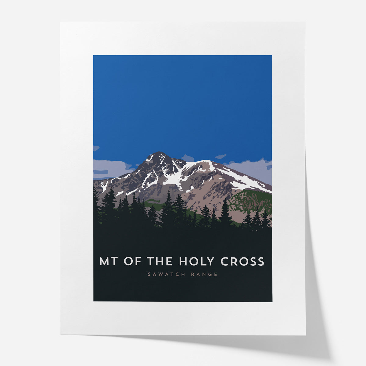 Mount of the Holy Cross Colorado 14er Poster