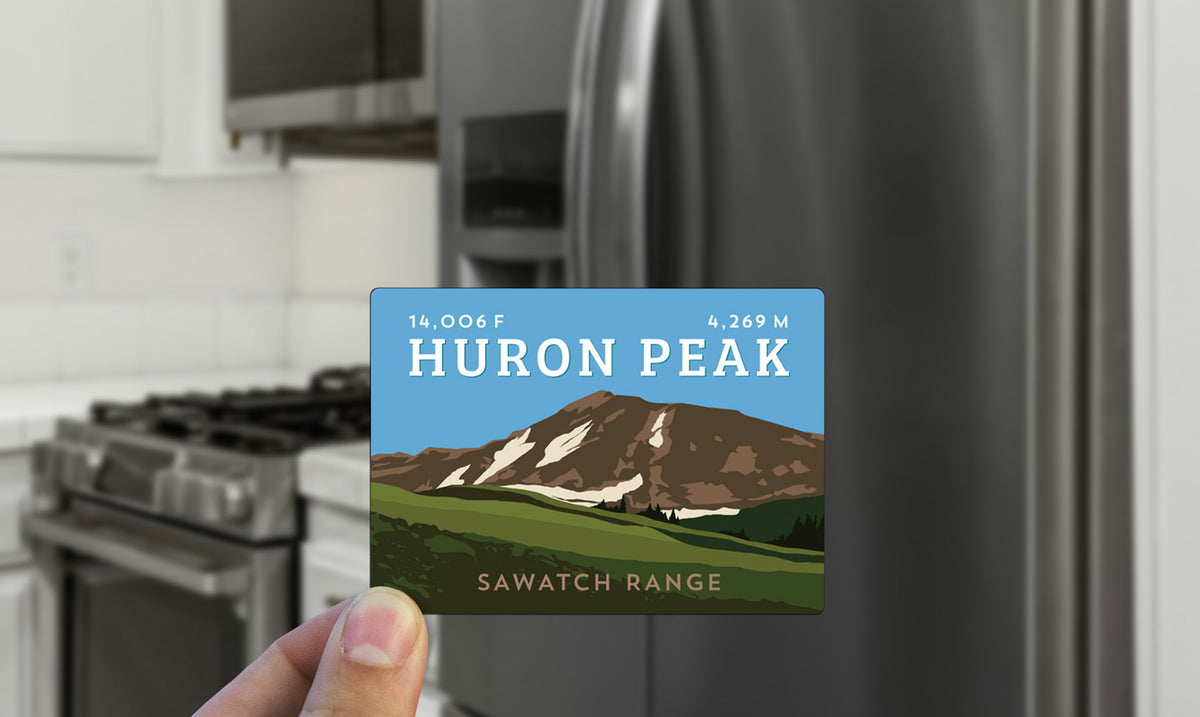 Huron Peak Colorado 14er Magnet
