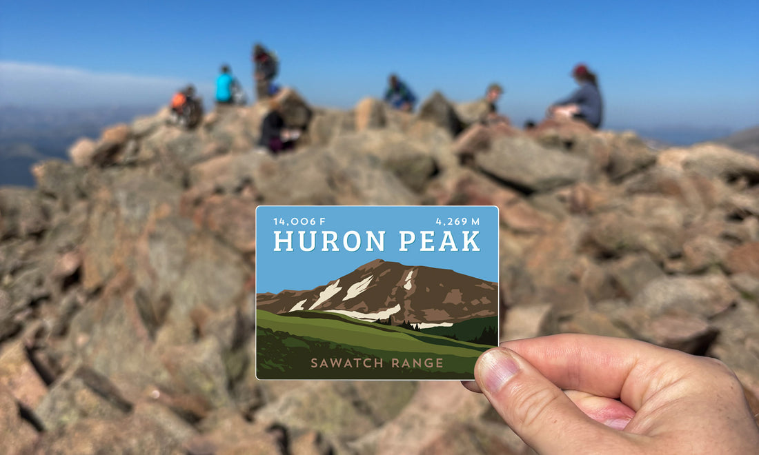 Huron Peak Colorado 14er Sticker