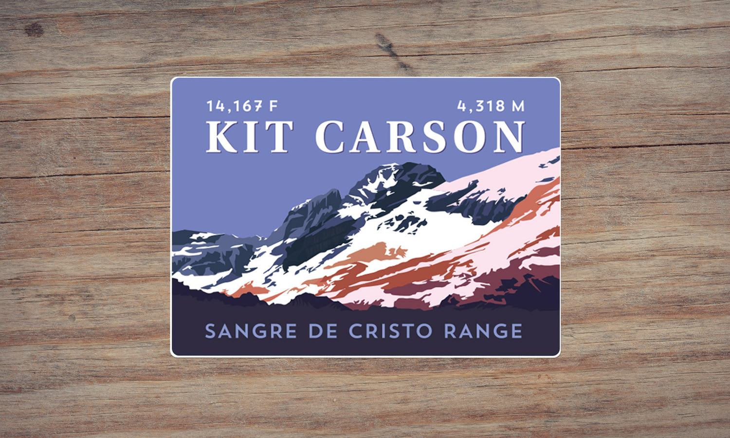 Kit Carson Peak Colorado 14er Sticker