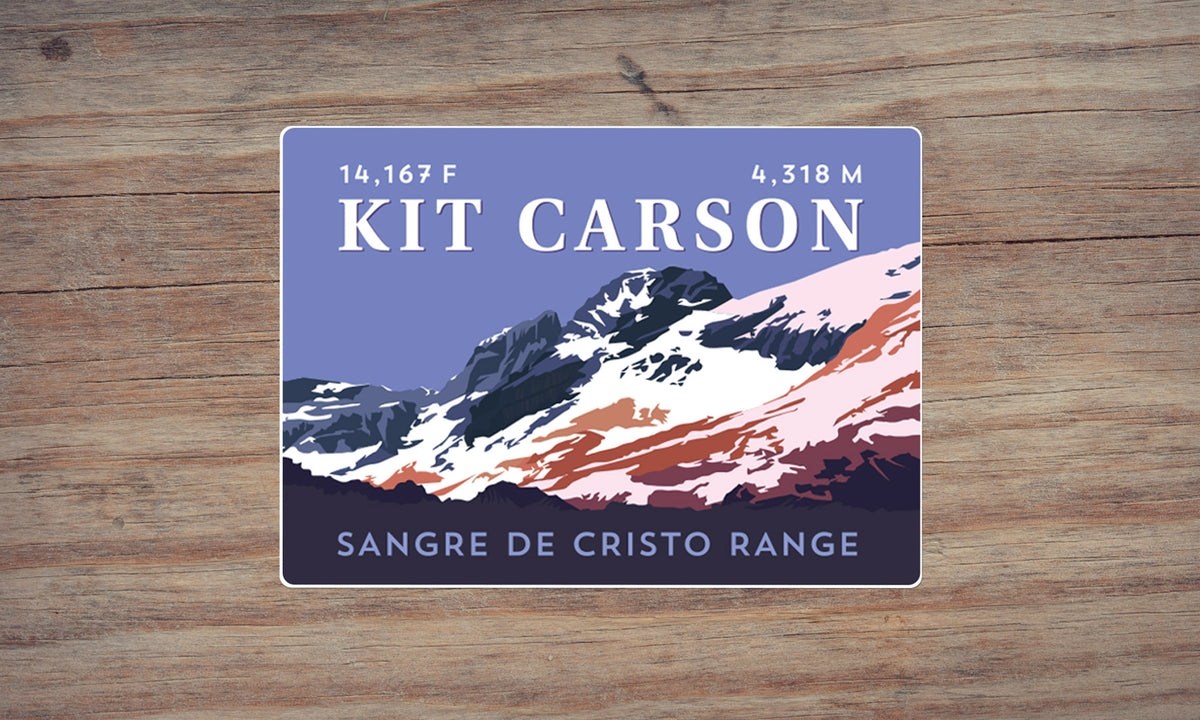 Kit Carson Peak Colorado 14er Sticker