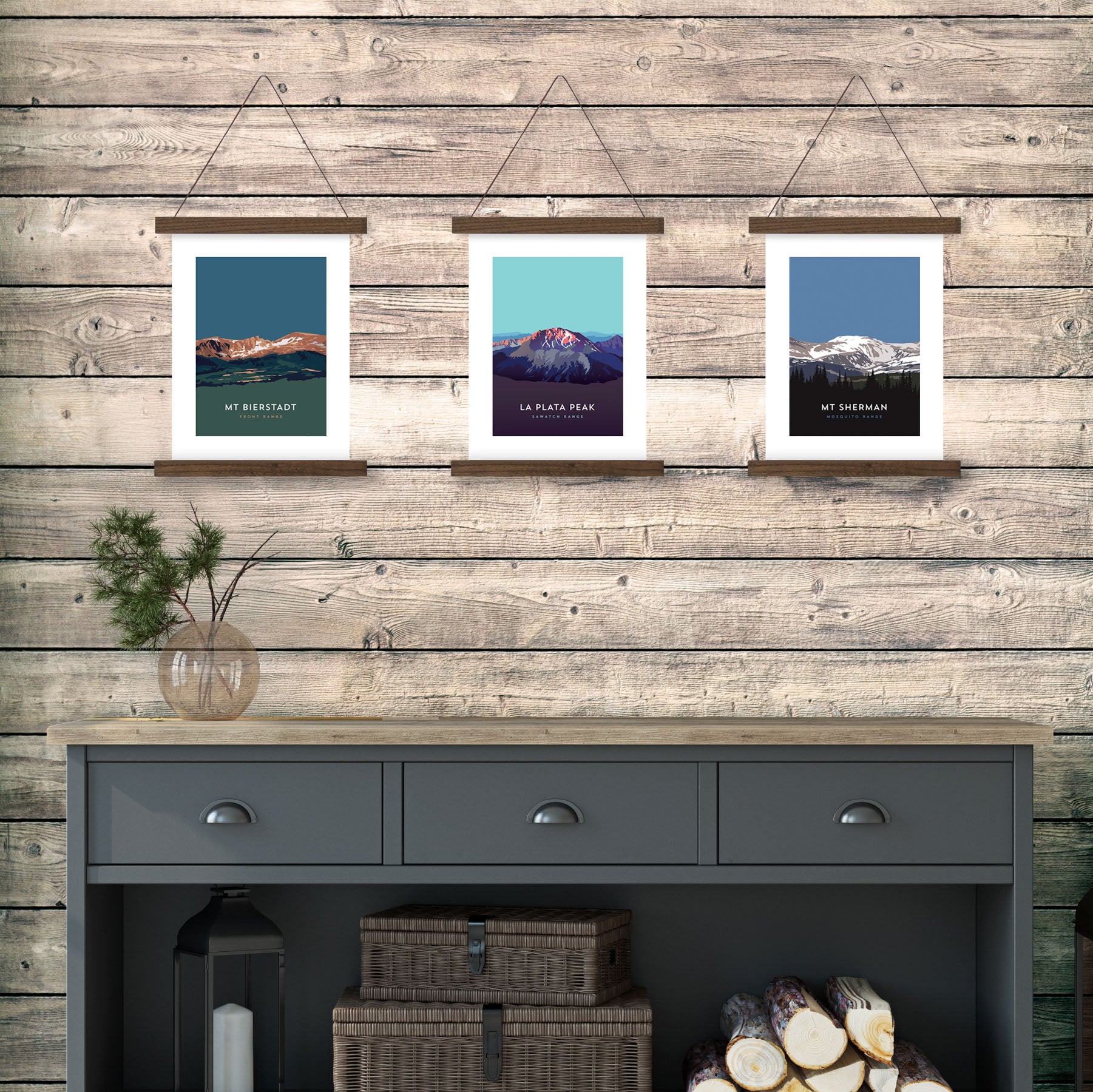 La Plata Peak Colorado 14er Hanger Frame Poster